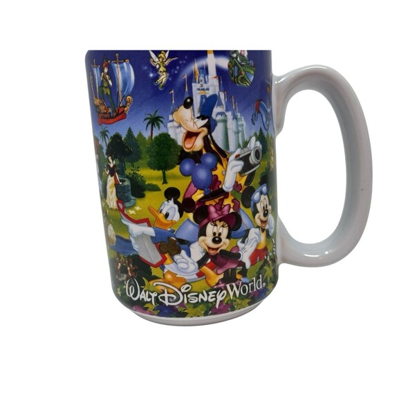 Walt Disney World Mug Cup GRANDPA Four Parks Coffee Tea All Over Character - Picture 11 of 14
